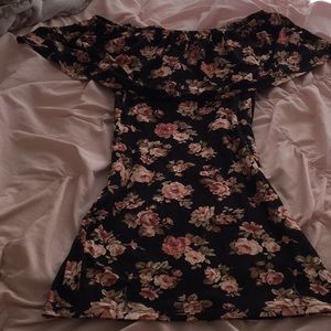 Floral off the shoulder dress